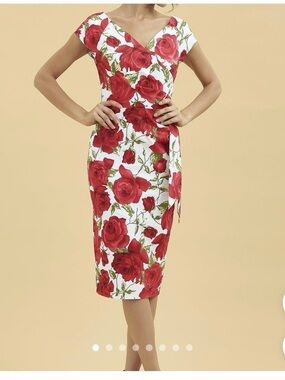 The Pretty Dress Company Sorrento Hourglass Pencil Dress. Size UK 12